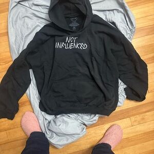 Men's Black Hoodie Sweater